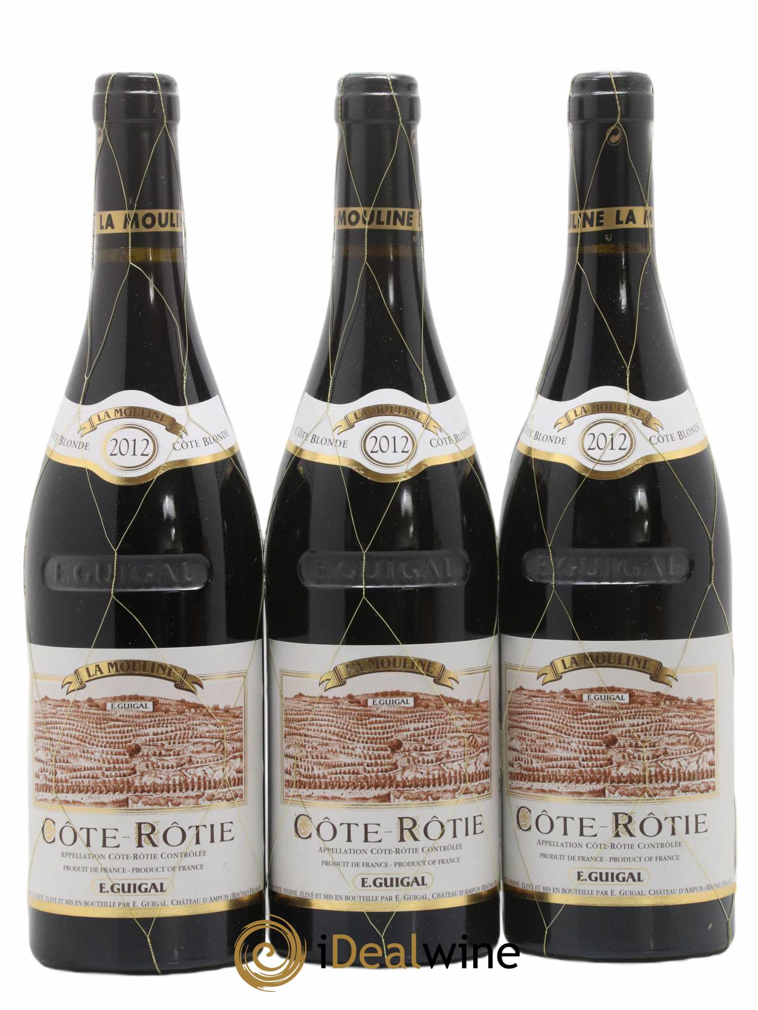 Côte-Rôtie La Mouline Guigal  2012 - Lot de 3 Bouteilles
