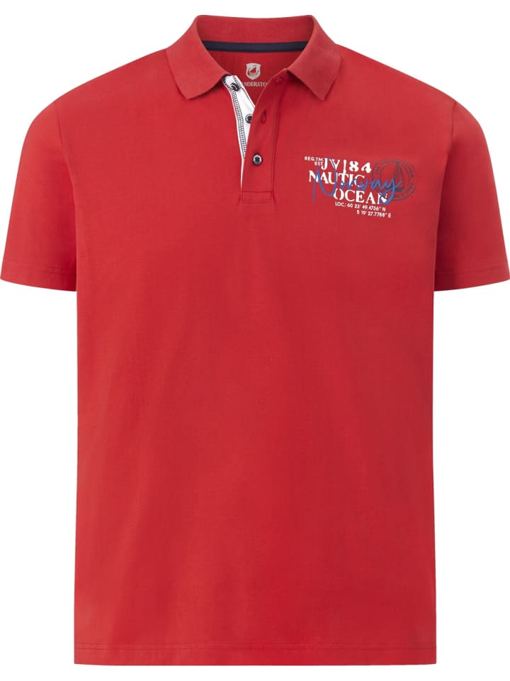 Jan Vanderstorm Doppelpack Poloshirt DAGFINN in rot dunkelblau günstig kaufen
