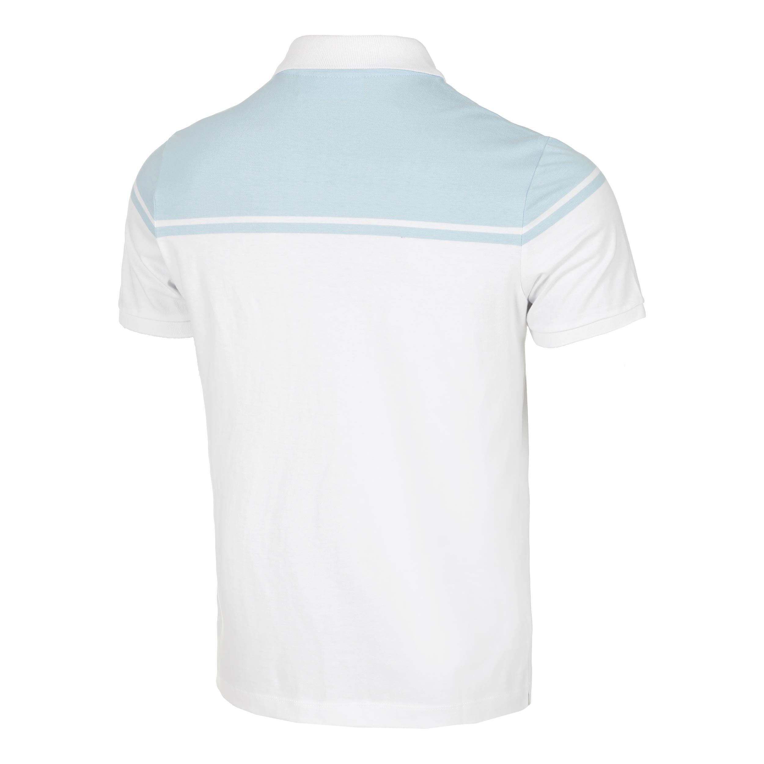 New Young Line Polo Herren - Weiß, Hellblau