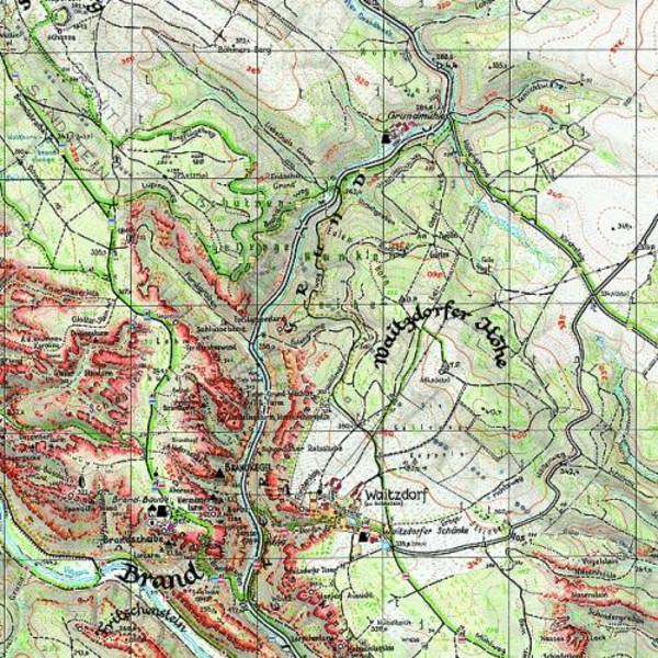 Brand Hohnstein 1 : 10 000 - Wanderkarte