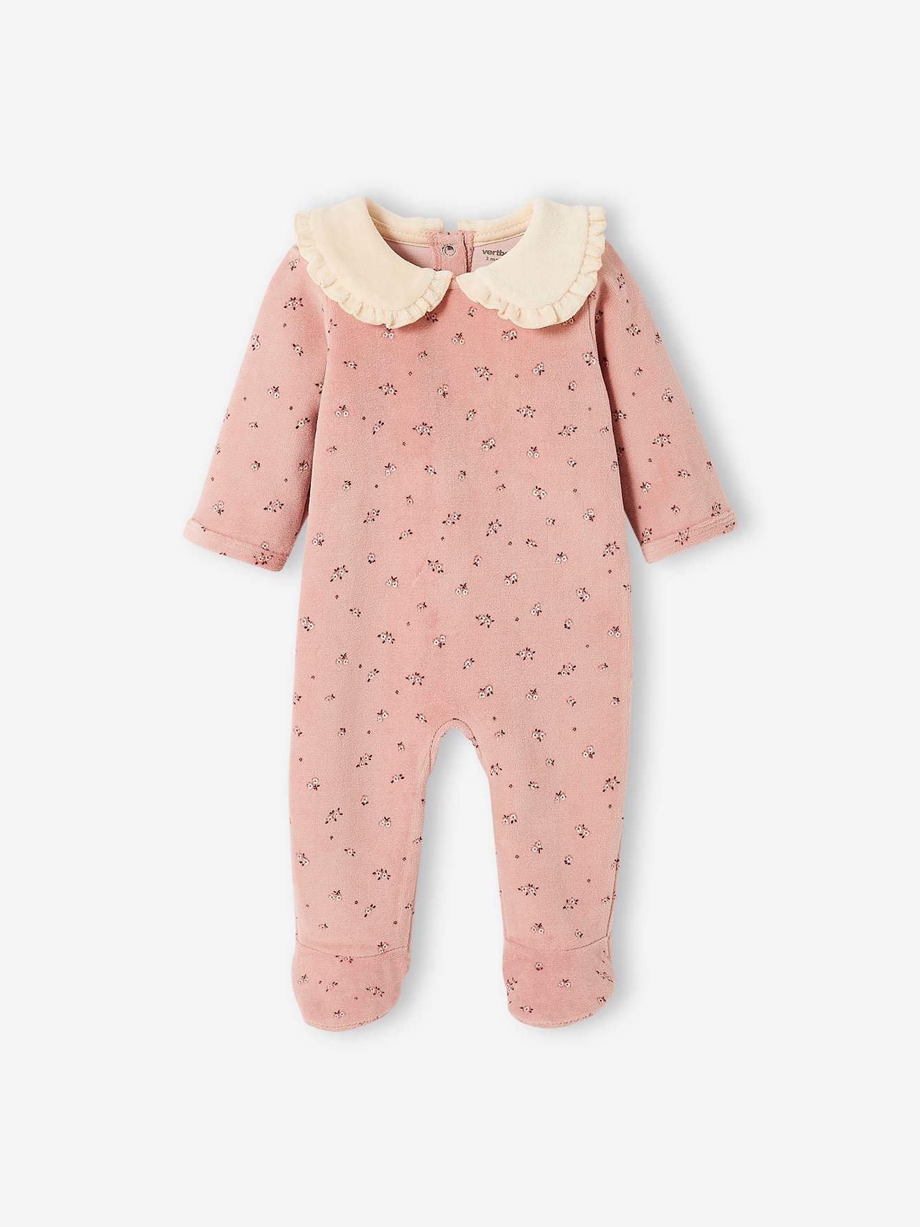 Vertbaudet 2er-Pack Mädchen Baby Strampler, Oeko-Tex - pfirsich