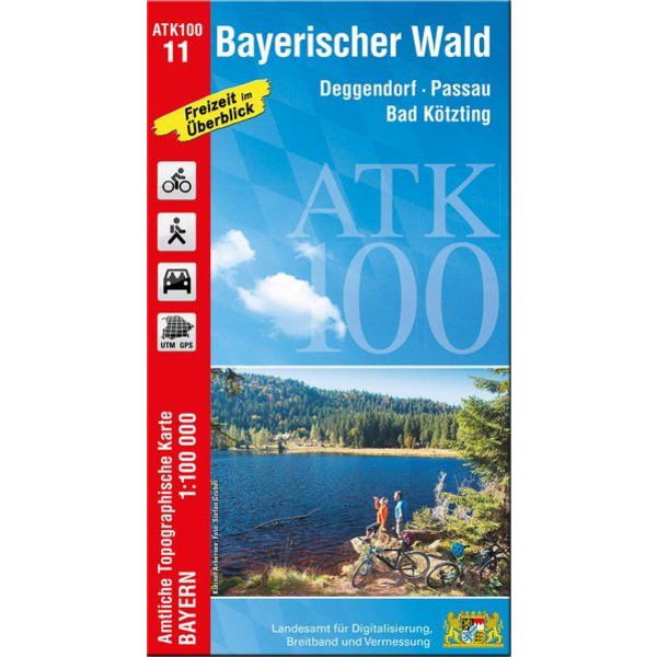 BAYERISCHER WALD 1 : 100 000 - Wanderkarte