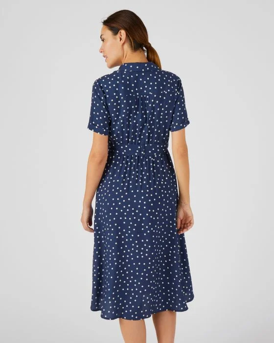 Robe-chemise pure viscose imprimée