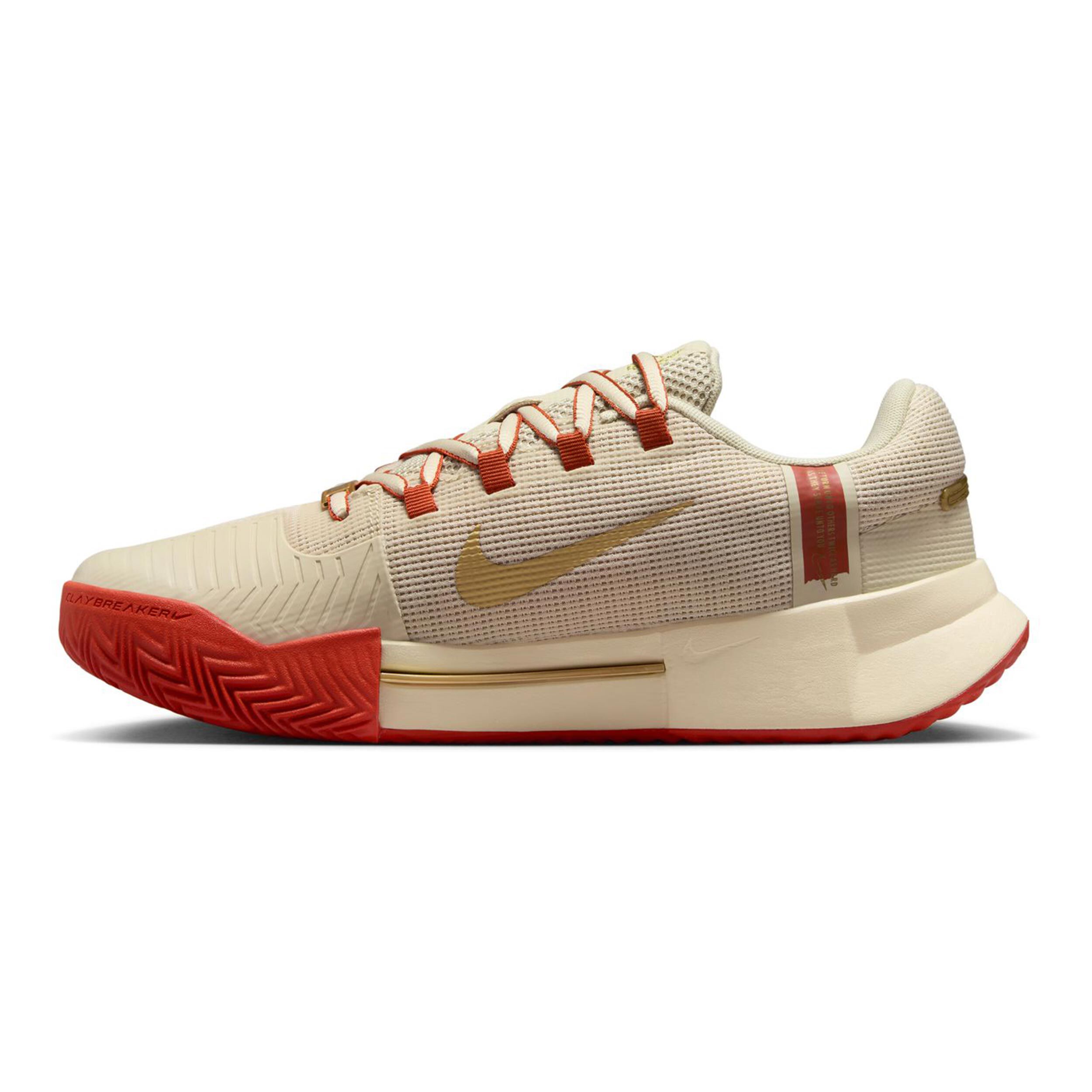 Zoom GP Challenge 1 PRM Sandplatzschuh Damen - Beige, Rost