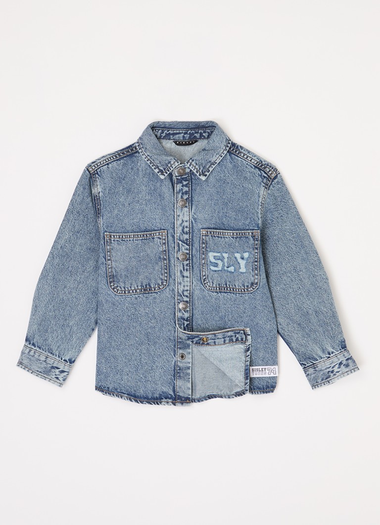 Sisley Young Denim shirt with chest pockets