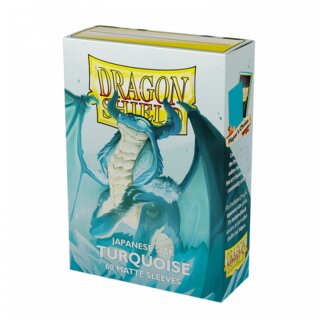 Dragon Shield Japanese size Matte Sleeves - Turquoise 'Yadolom' (60)