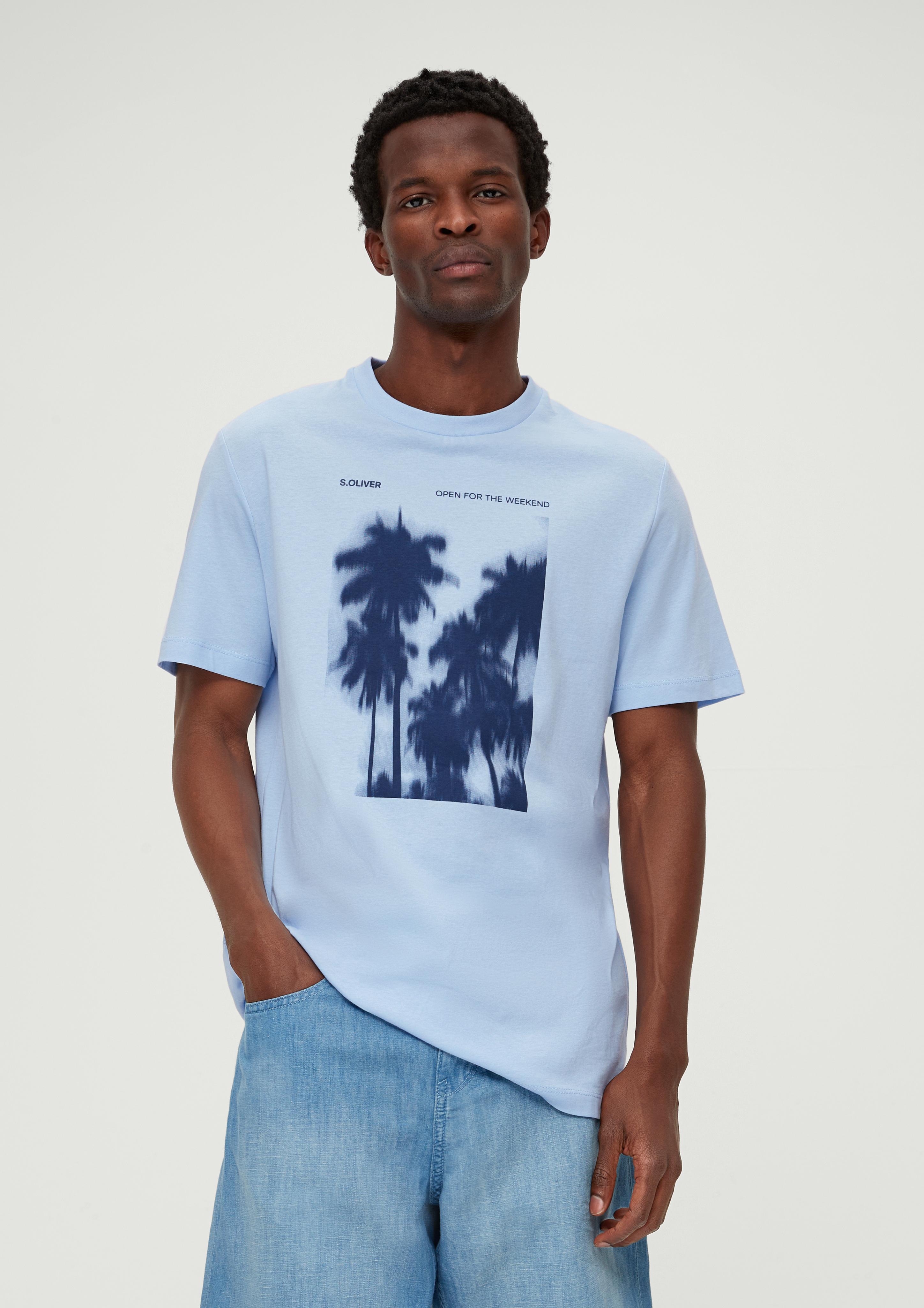 Baumwollshirt mit Frontprint  2131368-50D1