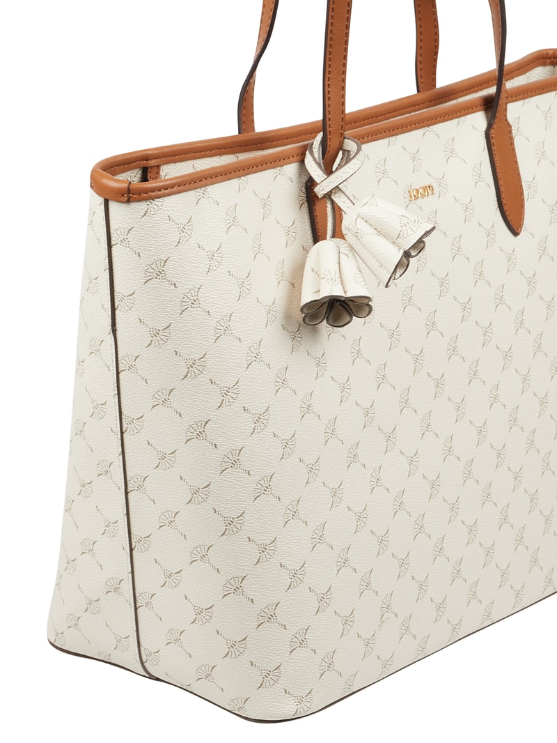 Shopper mit abnehmbarer Reißverschlusstasche Modell 'Lara' in offwhite