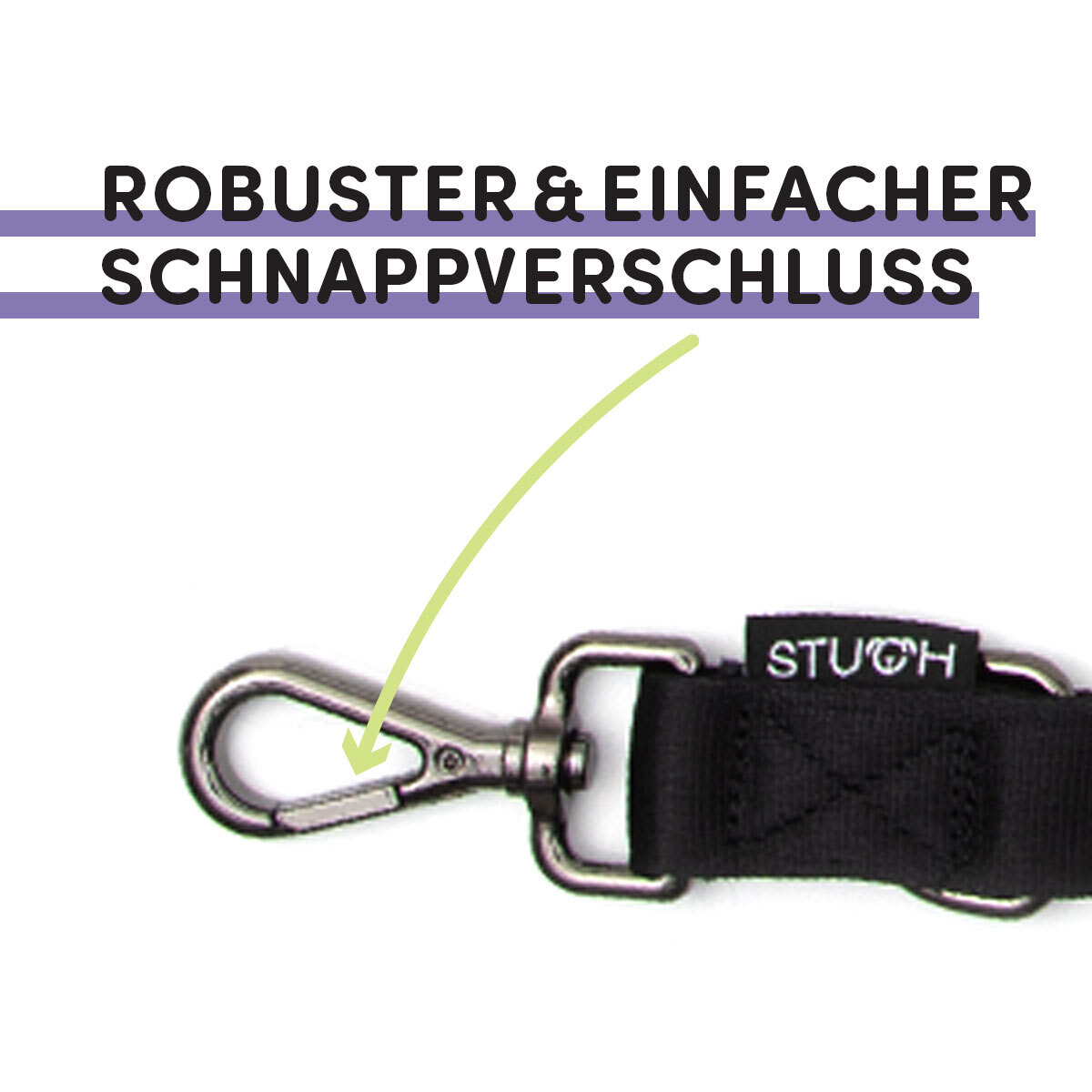 STUCH Hundeleinen STUCH Hundeleine Führleine schwarz