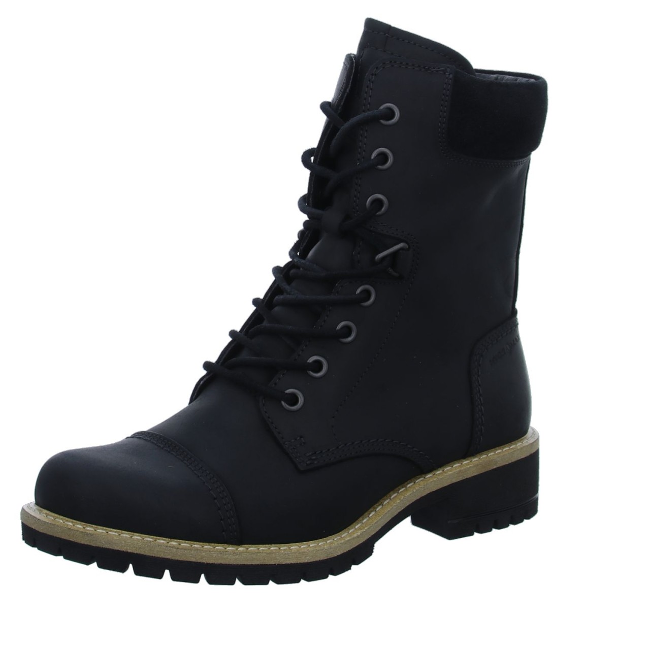 ECCO Schnür-Stiefeletten schwarz