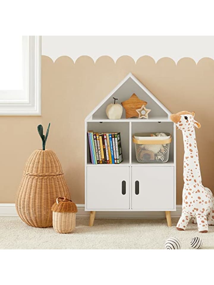 SoBuy Kinderregal in Weiß - (B)60 x (H)103 x (T)30cm günstig kaufen onesize