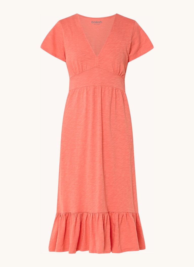 Vestido midi Valma con volantes de ba&sh