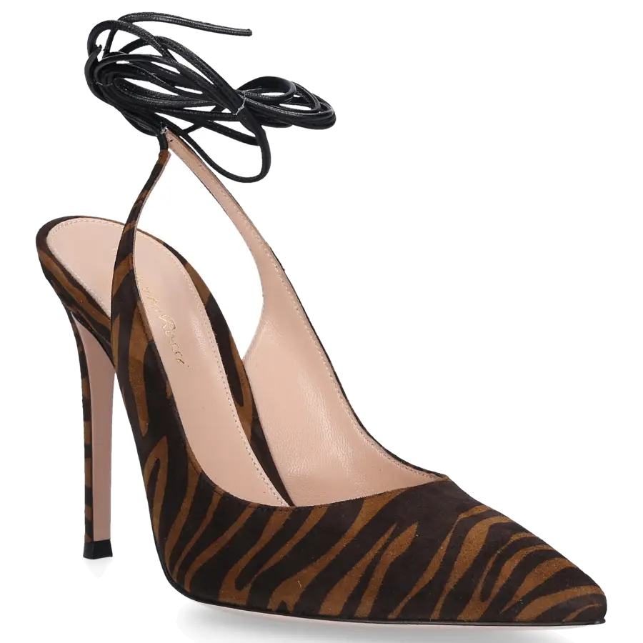 Gianvito Rossi - Slingpumps IRENE Veloursleder - braun