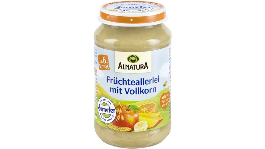 Alnatura Bio Früchteallerlei mit Vollkorn Babygläschen 190 g