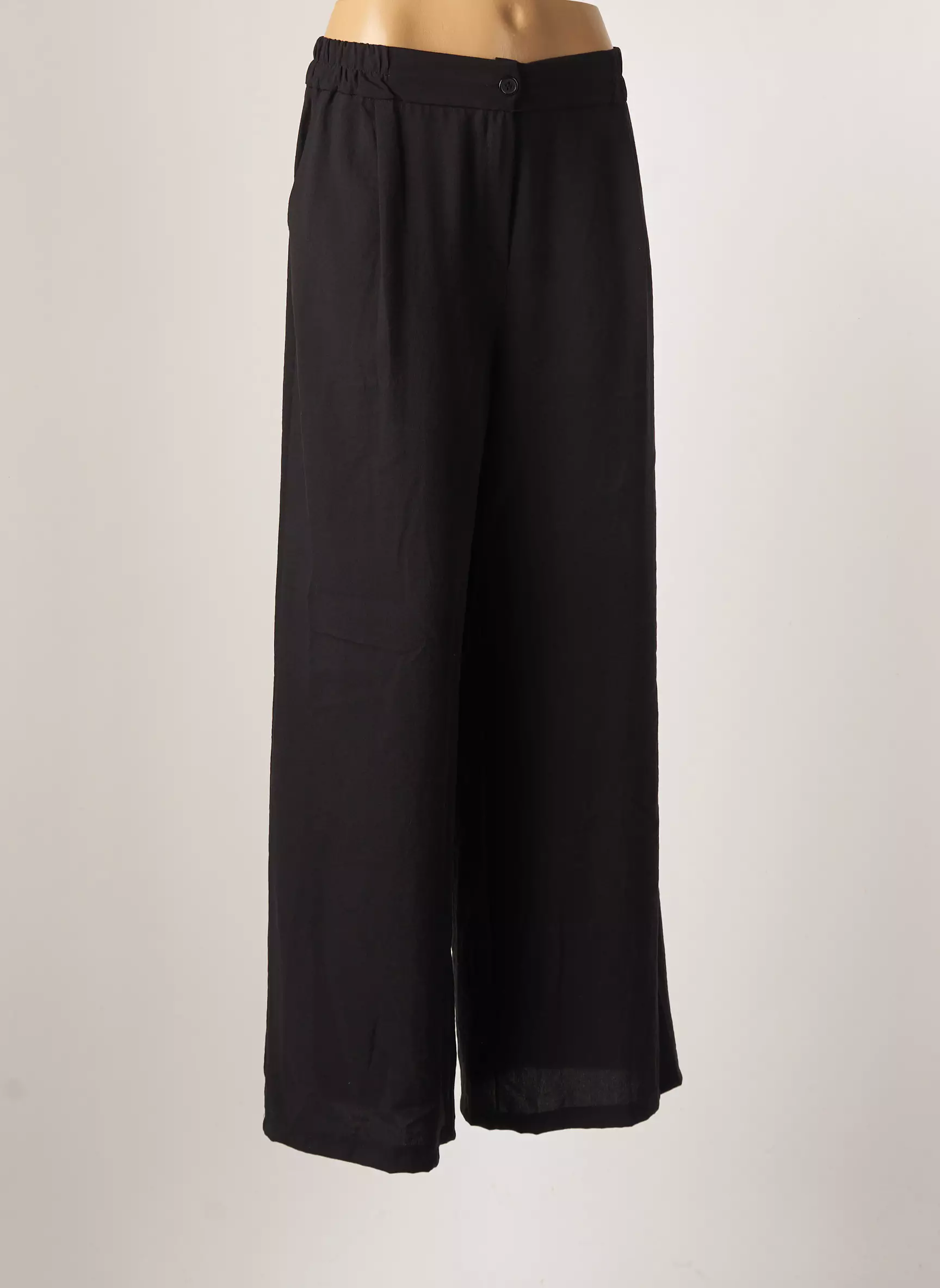 Dona Lisa Pantalons Larges Femme couleur noir