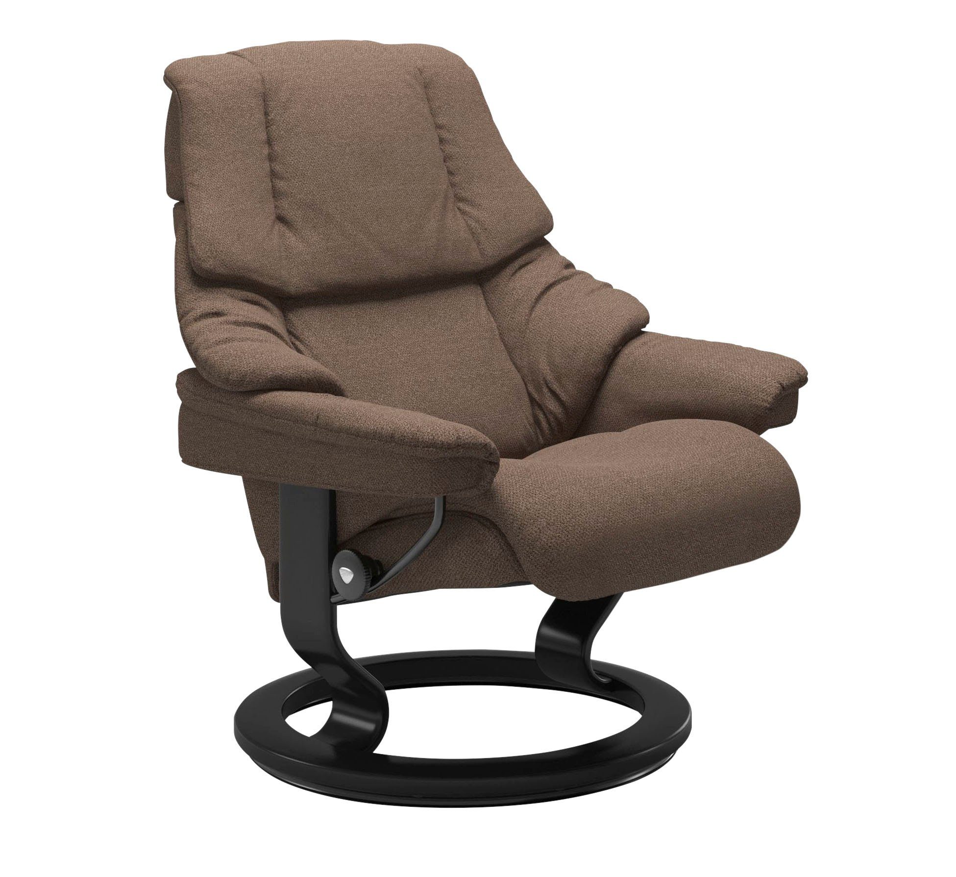 Stressless® Relaxsessel Reno (Set, Relaxsessel mit Hocker), mit Hocker, mit Classic Base, Größe S, M & L, Gestell Schwarz