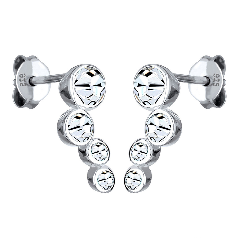 Elli Elli Boucles d'Oreilles Cercle Rond Boucles d'oreilles Femme - (925/1000) Argent  Boucles d'oreilles