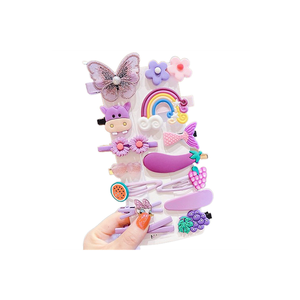 Niedliche Cartoon-Haarnadel für Kinder Kinder-Seitenclip-Haarnadel-Baby-Haar-Accessoires Haarschmuck
