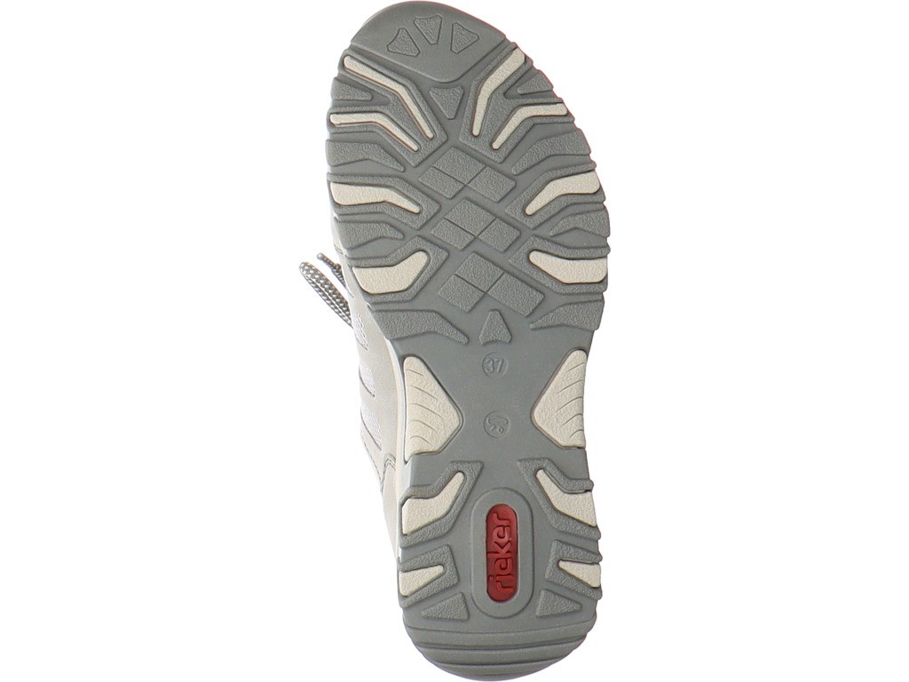 RIEKER Sportliche Slipper grau