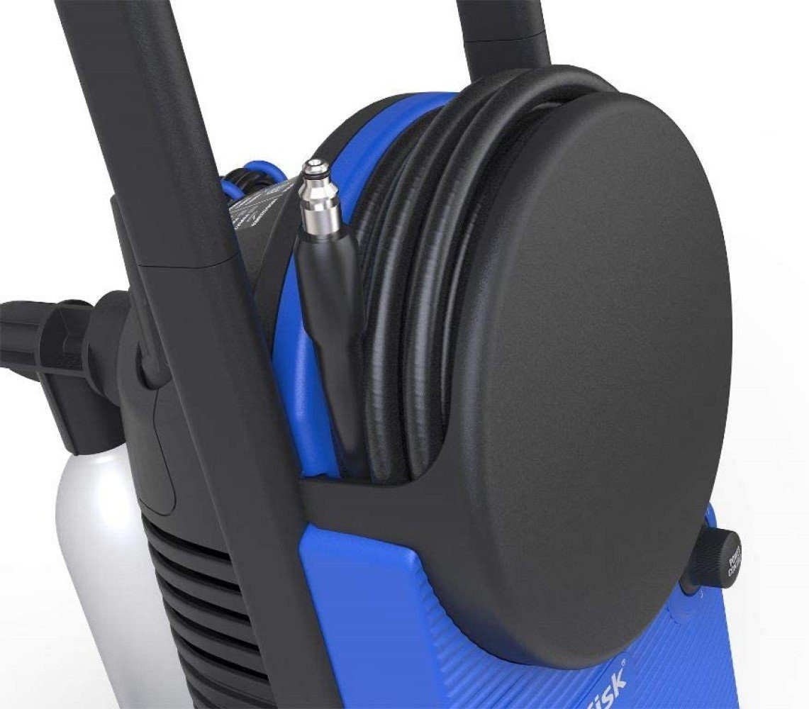 Nilfisk Hochdruckreiniger Core 130-6 PowerControl, 130 bar mit Schlauchaufwicklung am Gerät, Leistungsregelung, Haus, Garten, Auto, Pressure Washer, blau /schwarz