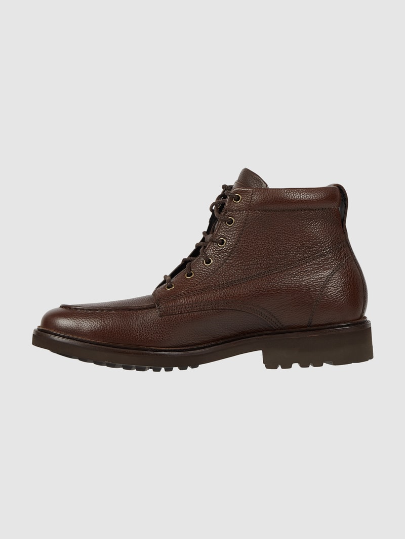 Boots mit Schnürverschluss Modell 'Ken18' in dunkelbraun