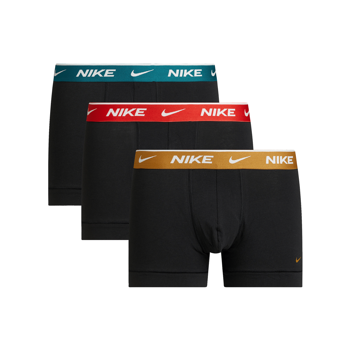 Nike Cotton Trunk Boxershort 3er Pack Schwarz FC4R