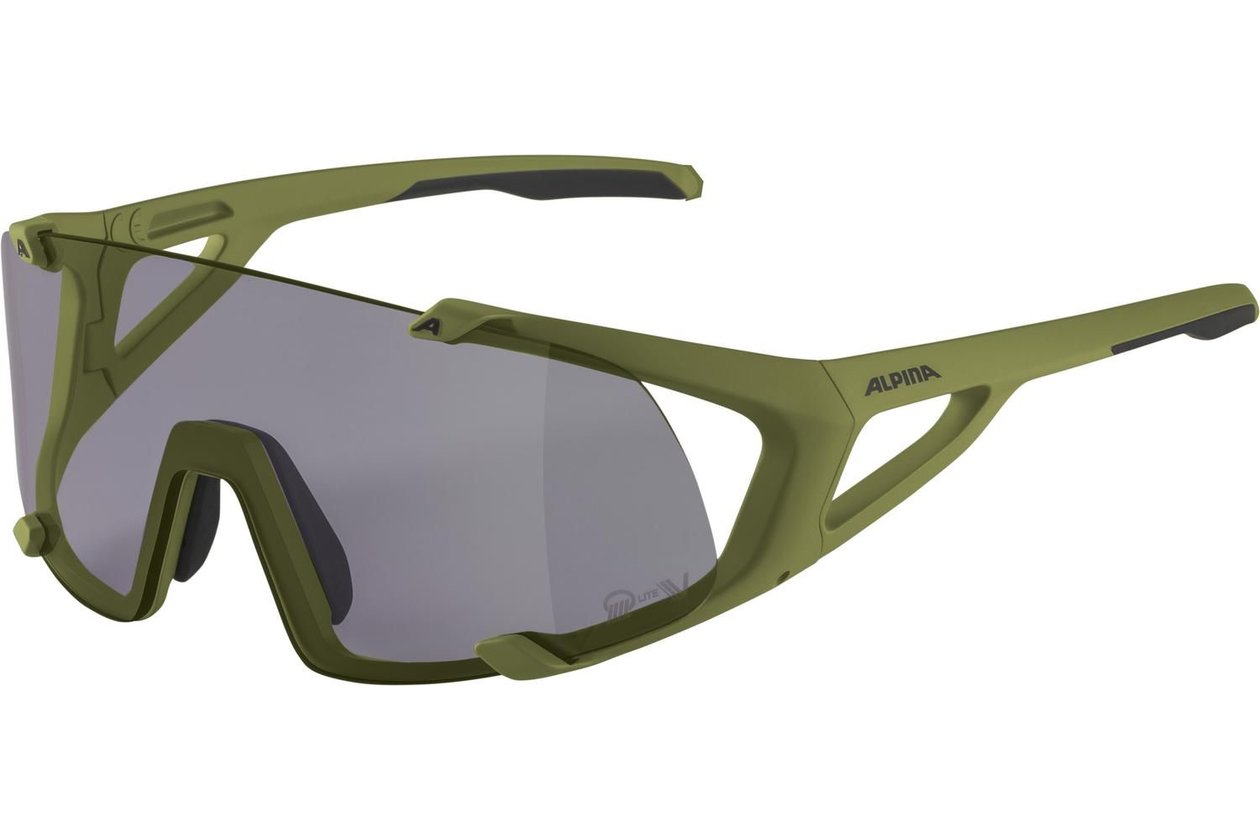 Alpina Hawkeye S Q-Lite V olive matt / purple lens