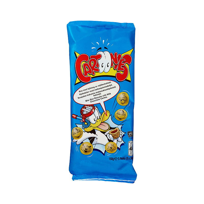 Cartoonies 5 posrjonspakker a 30 g