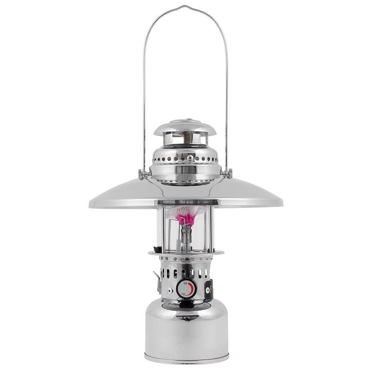 Gaslampe mit Piezo Zündung und Reflektor
