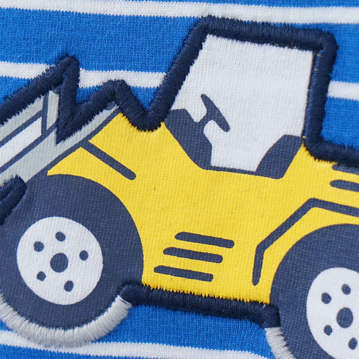 Baby Langarmshirt mit Radlader-Applikation