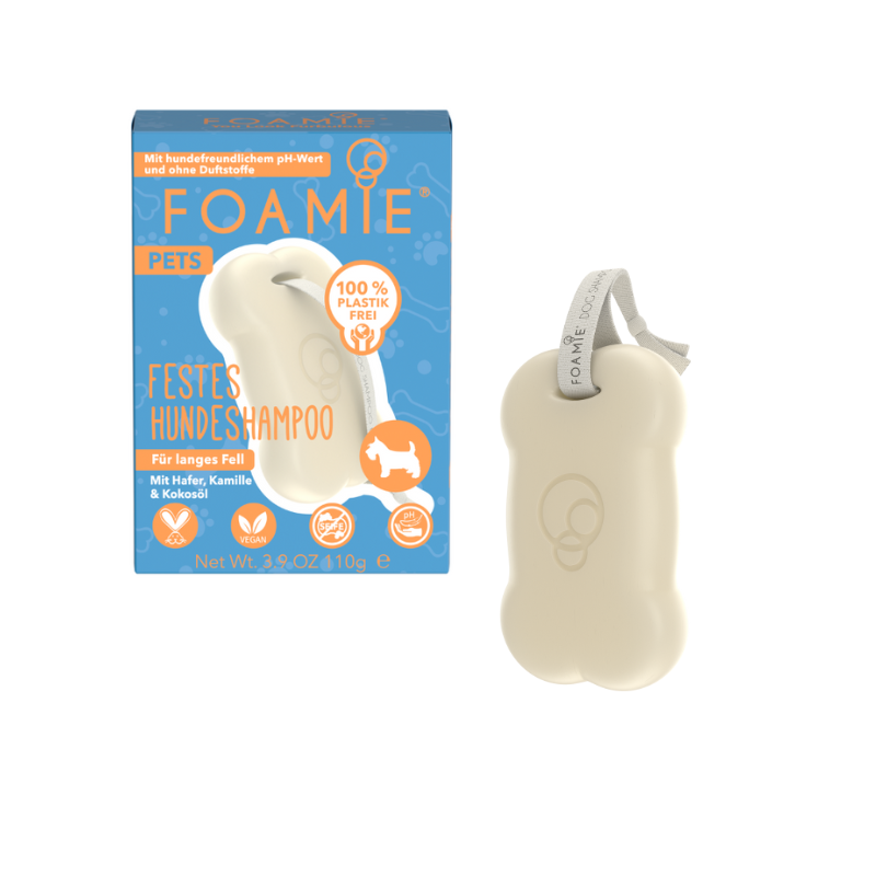 New Flag Fellpflege New Flag Foamie Hundeshampoo langes Fell 110 g