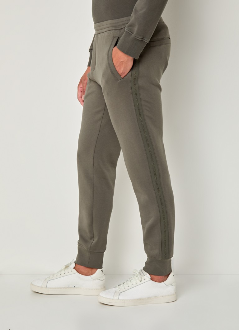 Emporio Armani sweatpants with logo band and side pockets