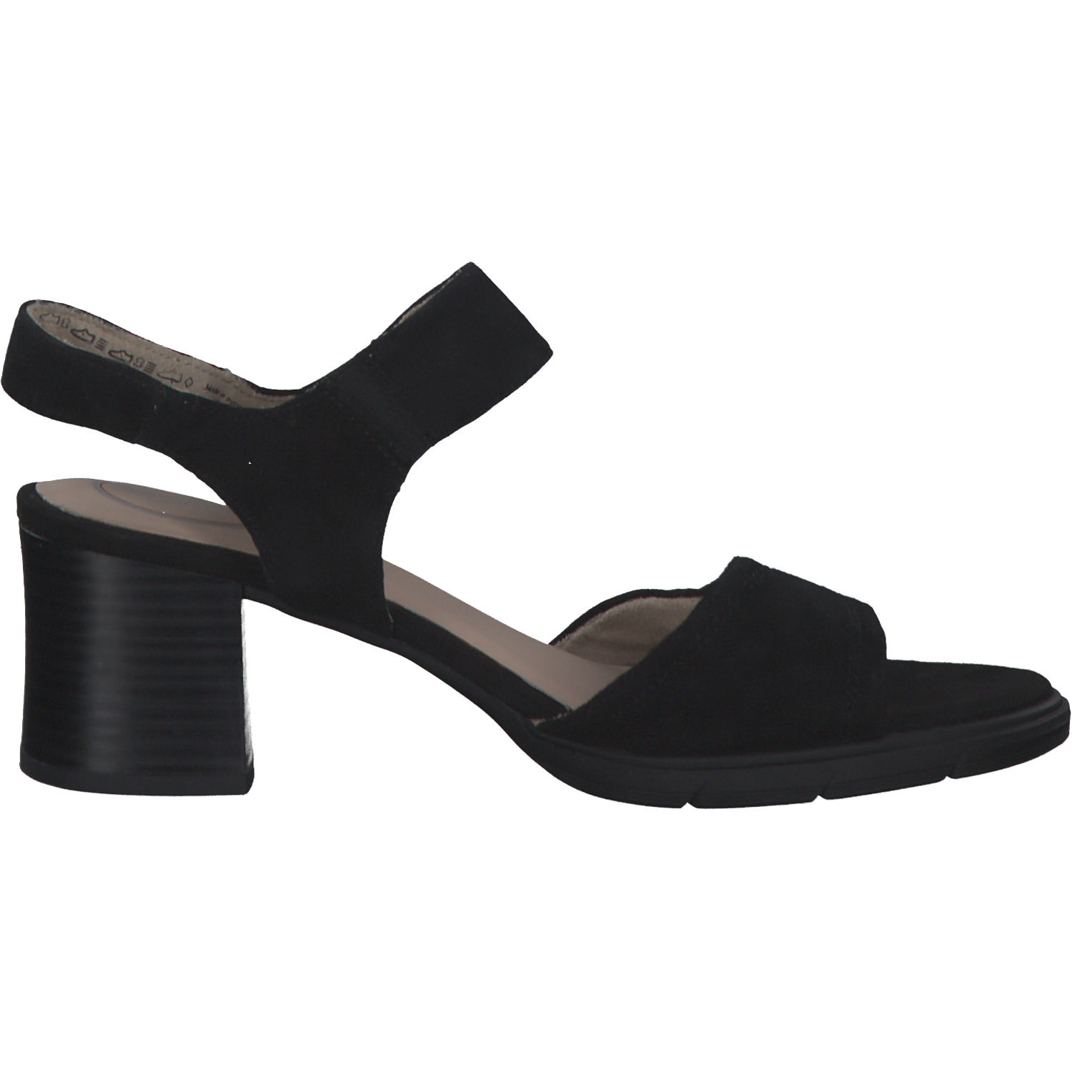 Jana Shoes 88313, Plateau-Sandaletten, Damen, black