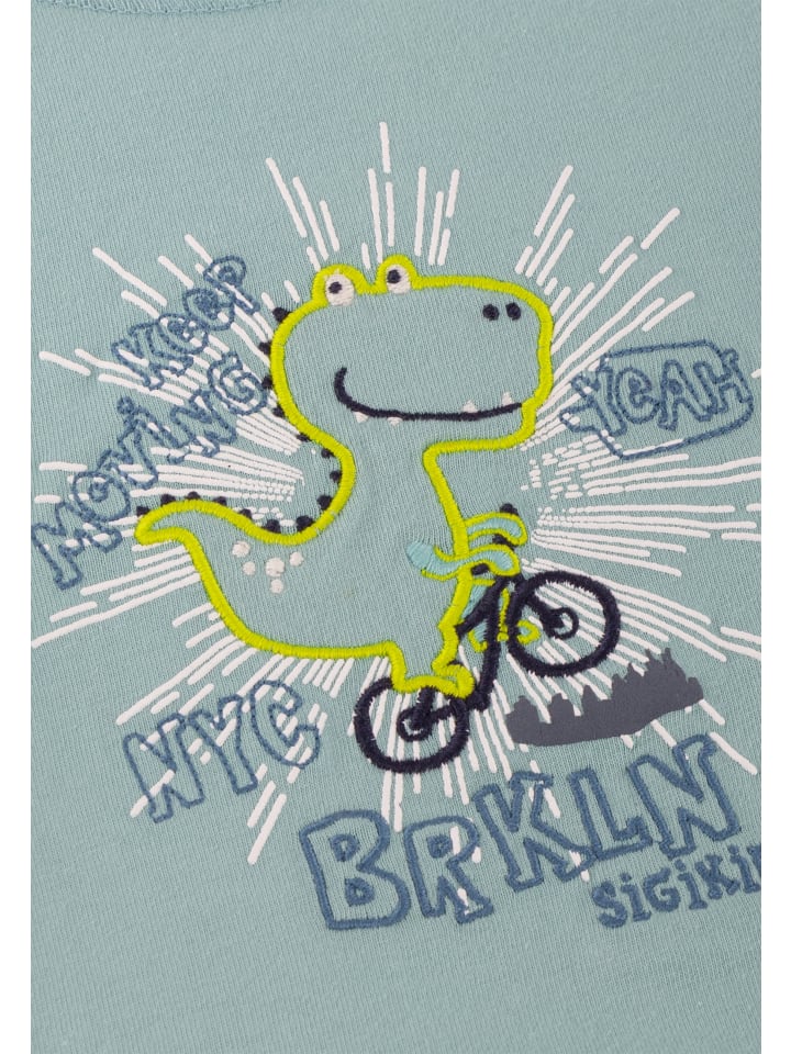 Sigikid T-Shirt Sporty Dino in Hellblau günstig kaufen
