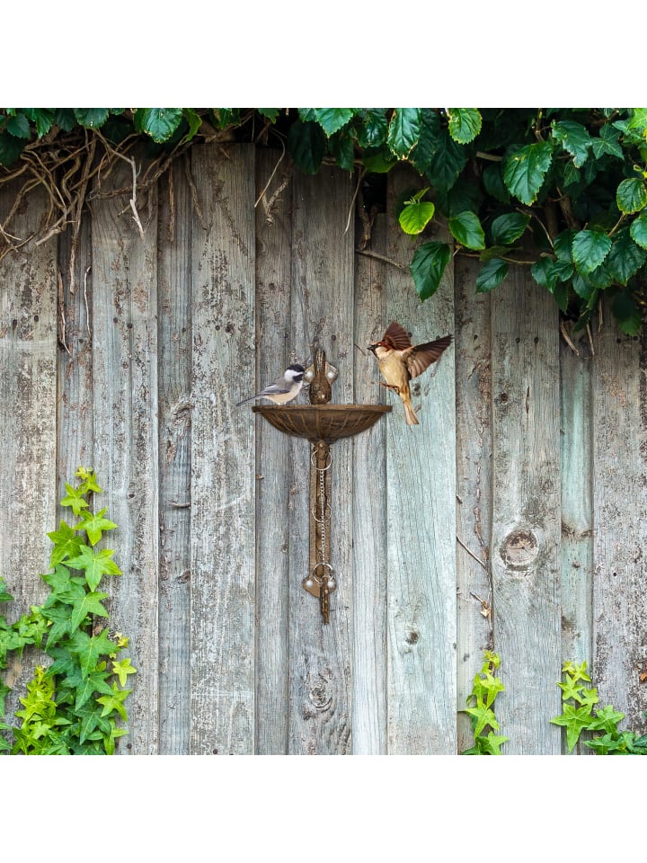 relaxdays Vogeltränke Welcome in Braun günstig kaufen onesize