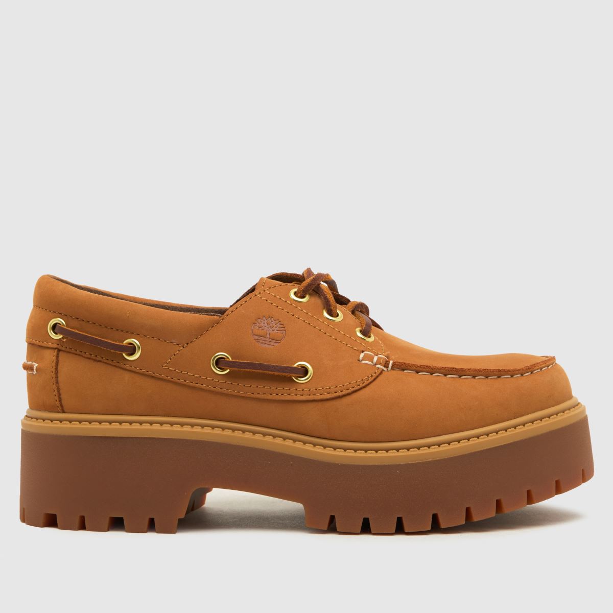 Timberland Stone Street hajós lapos cipő natúr színben