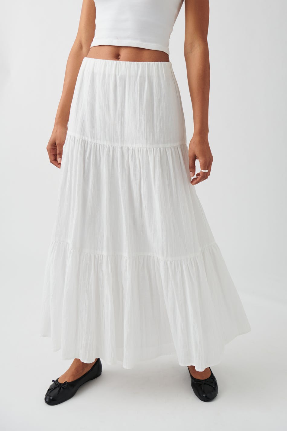 Maxi cotton skirt