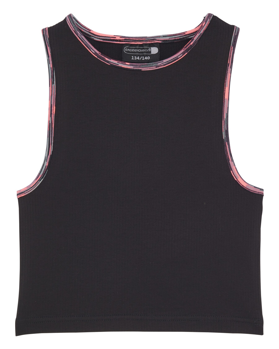 Schwarzes Sport-Top