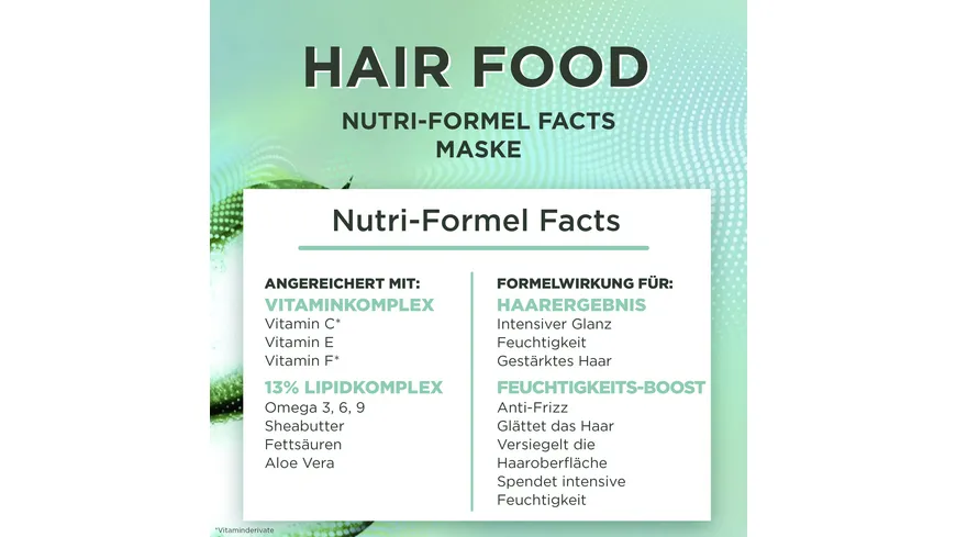 Garnier Fructis Maske HARIFOOD AloeVera 400 ml