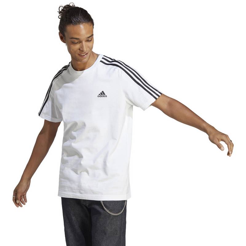 adidas ESSENTIALS SINGLE JERSEY 3-STREIFEN T-Shirt Herren