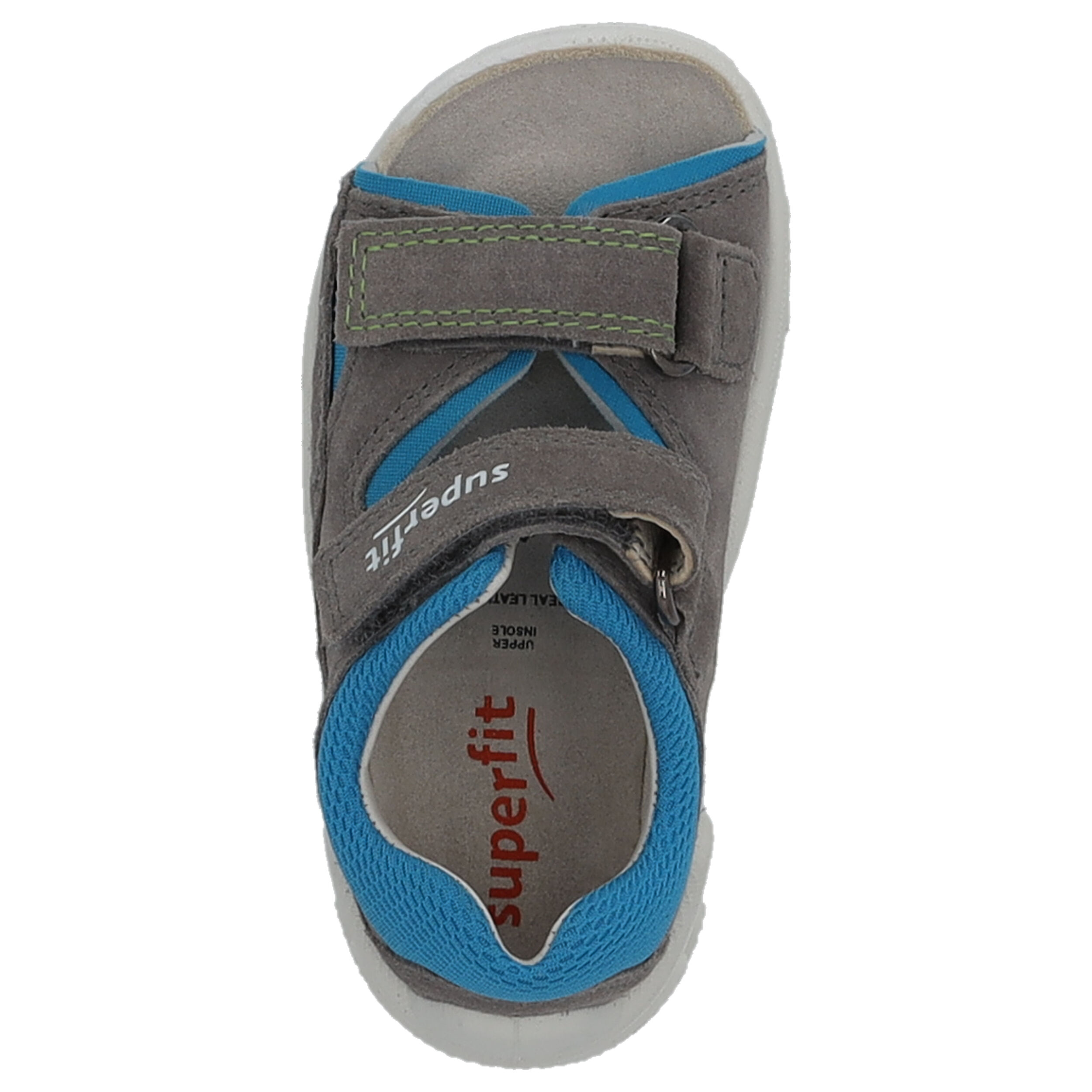 Superfit FLOW 00034, Sandalen (Kinder), Kinder, GRAU/TÜRKIS