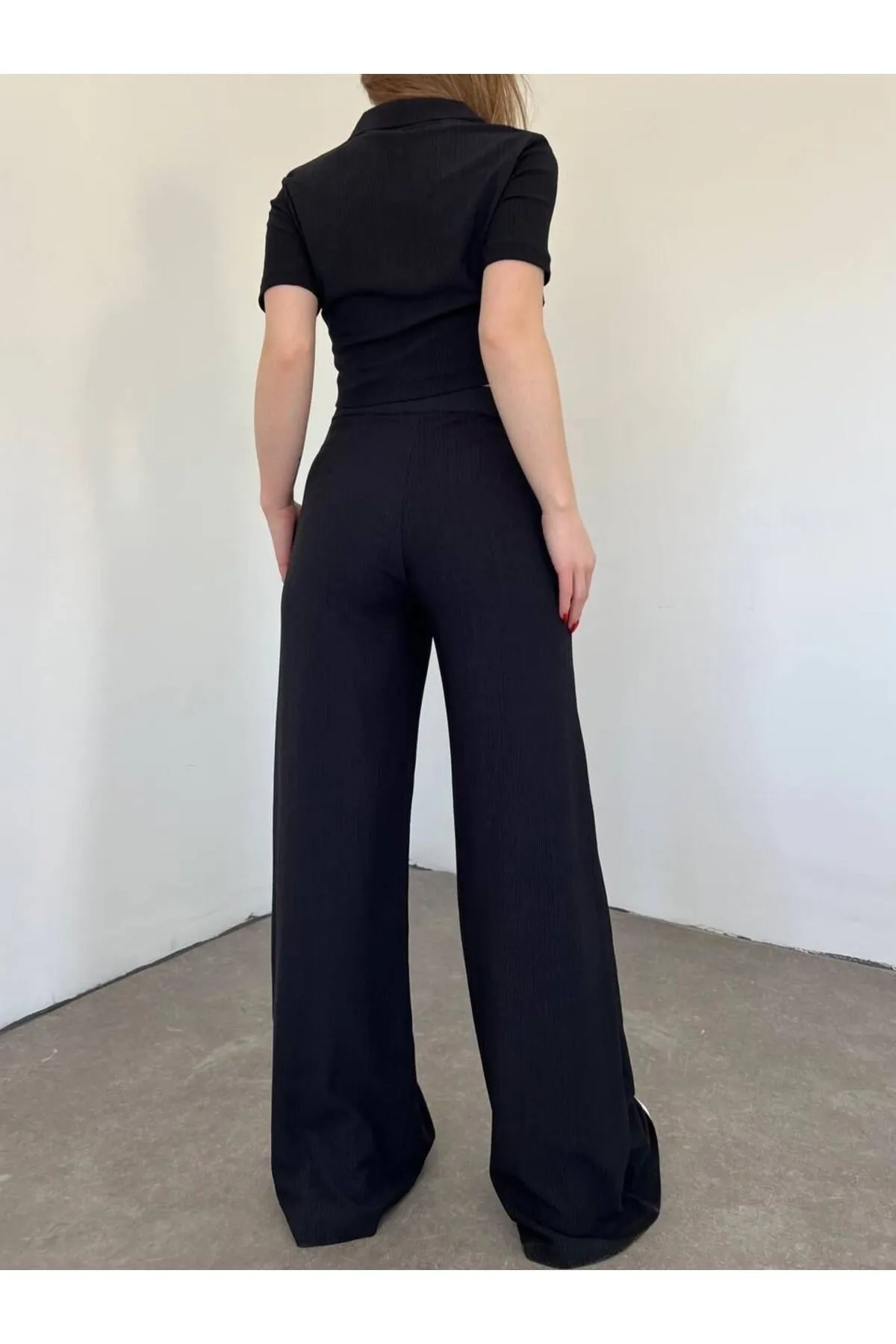 VOLT CLOTHİNG  Damen-Hosenanzug mit Knopfdetail und Kappe