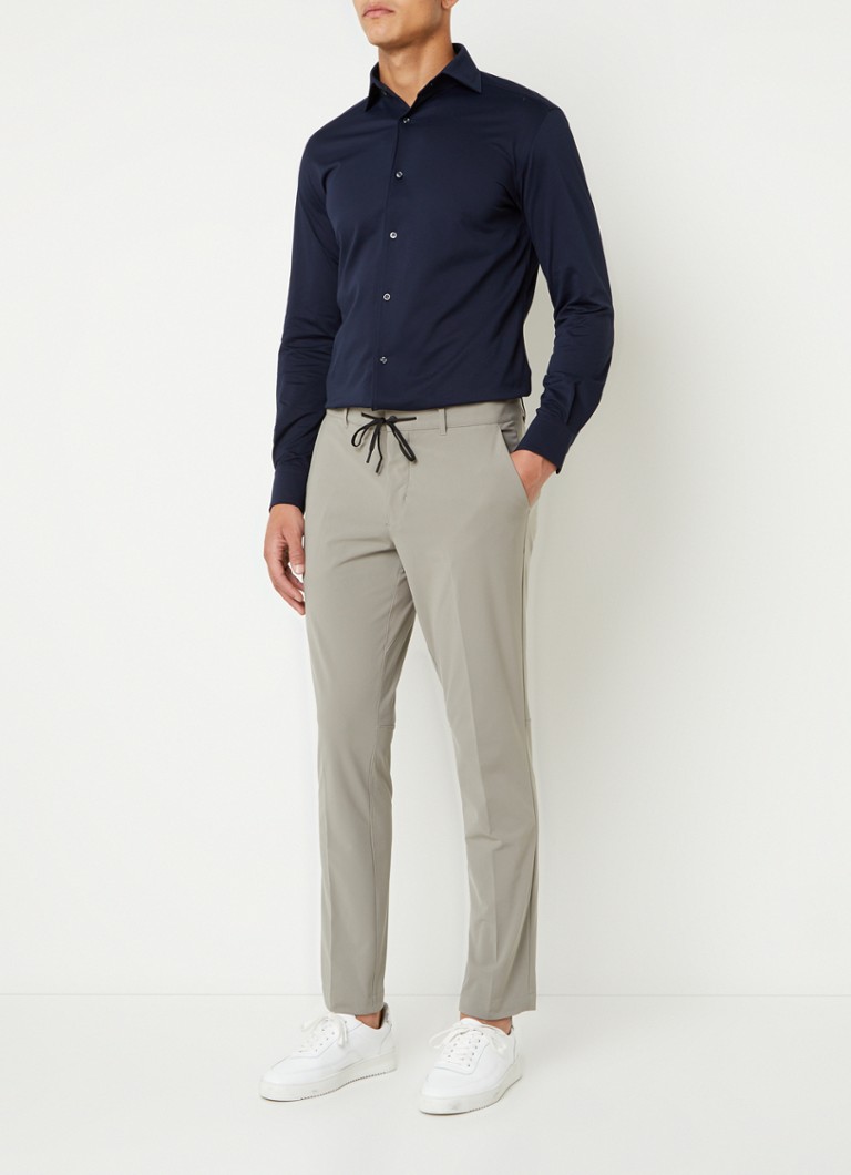Tricou elastic cu croială clasică de la Boggi Milano