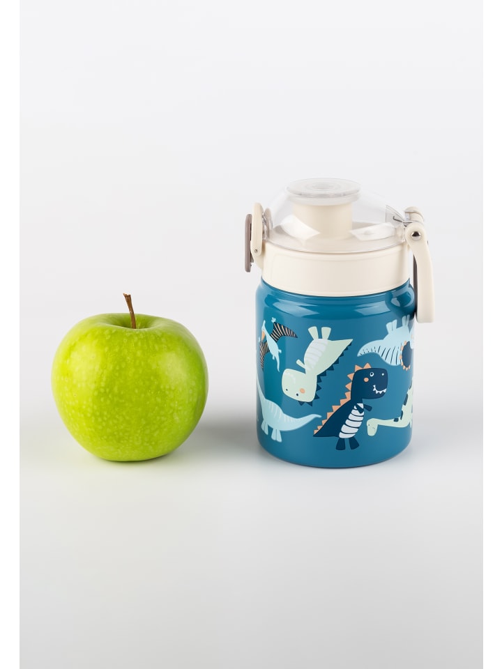 Sigikid Edelstahl-Trinkflasche Kindermotiv Dino, 400ml in blau günstig kaufen onesize
