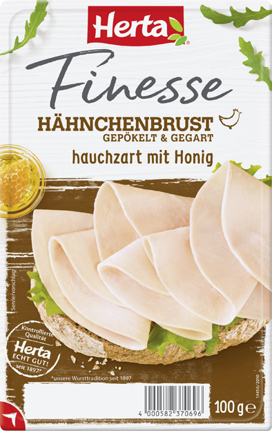 Herta Finesse Hähnchenbrust hauchzart mit Honig