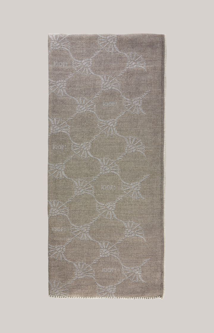 Schal in Grau/Beige