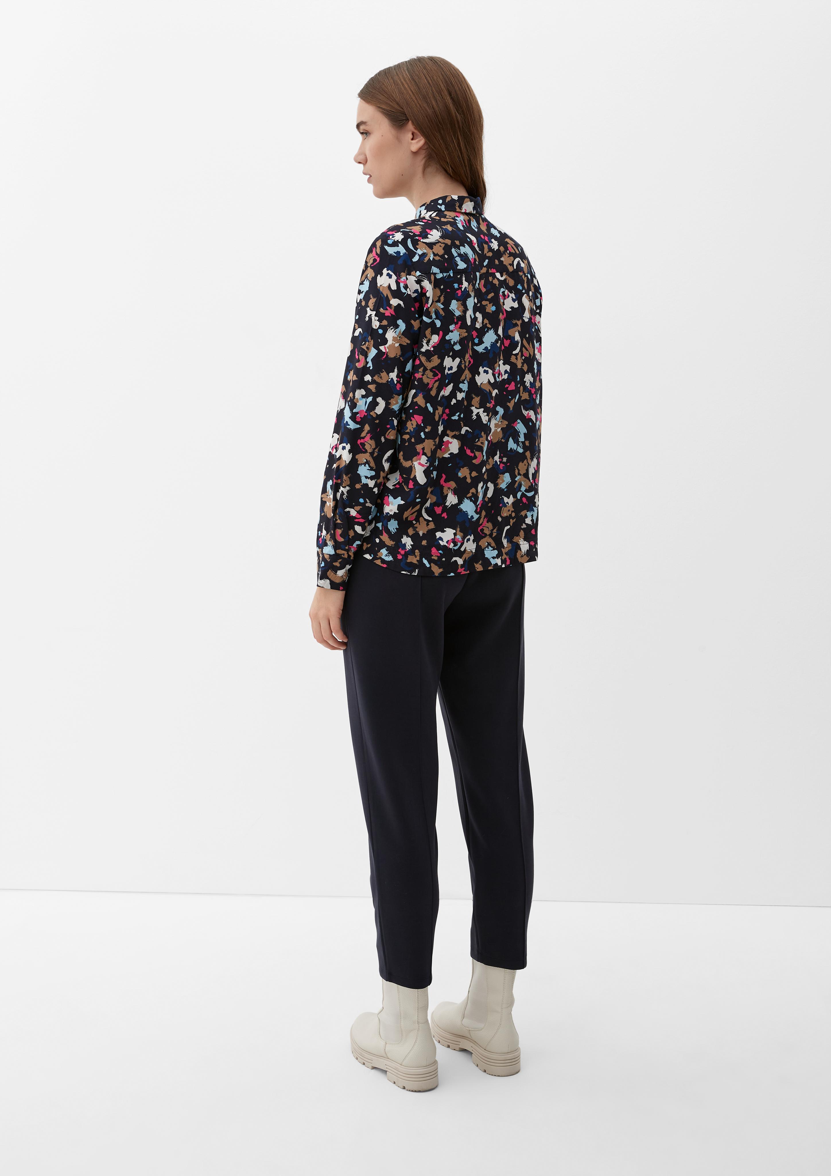 Viskosebluse mit Allover-Print  2124882-59A0