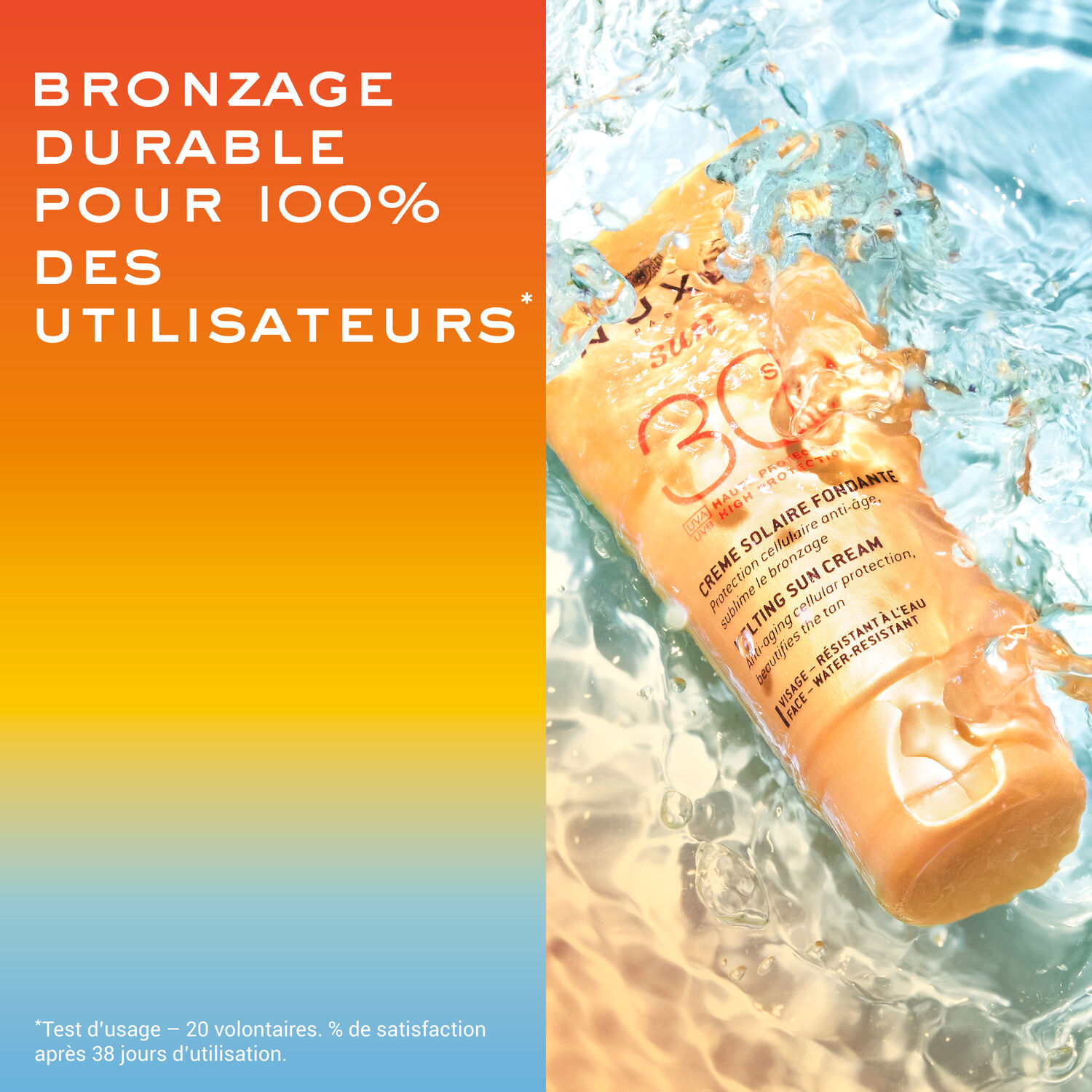 Nuxe Crème solaire visage délicieuse Haute Protection SPF30 Nuxe Sun - Tous types de peaux - 50ml