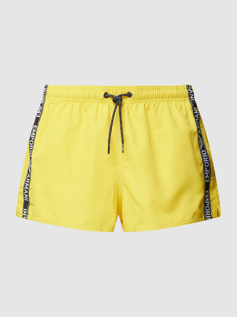 Badehose mit Galonstreifen in gelb