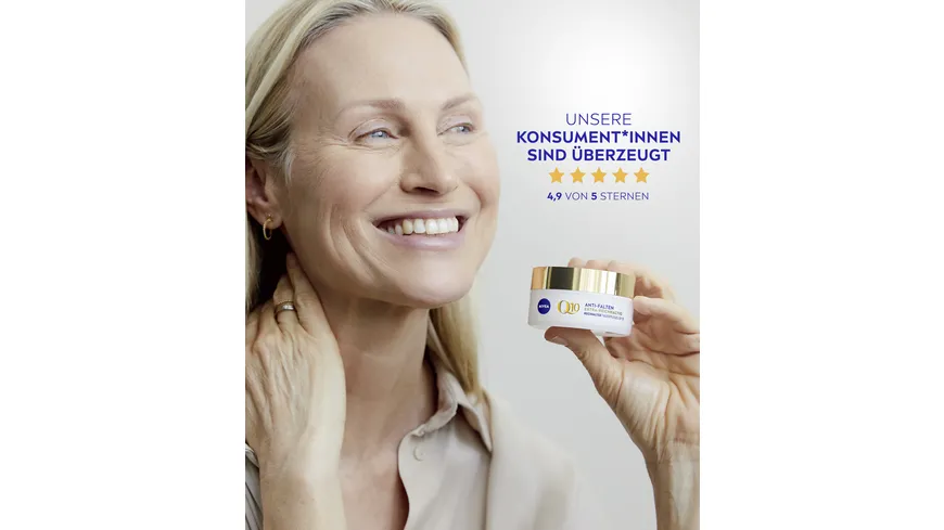 NIVEA Q10 Anti-Falten Extra-Reichhaltige Tagespflege Trockene Haut LSF15 50 ml